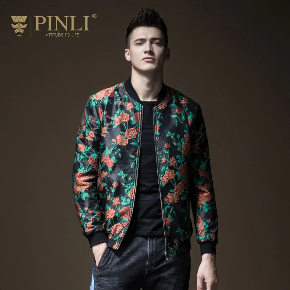 

Leather Jacket Sale Casaco Masculino Pinli Pin Lai 2018 New Style Men's Wear Jacquard Baseball Collar Jacket Leisure B183504374