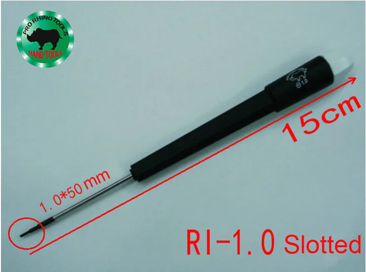 

Japanese RHINO RI-1.0 High Carbon Steel Magnetic Precision Slotted Screwdriver Diameter 1.0mm Length 15cm For Repairing Watch