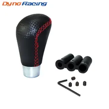 Высококачественная универсальная ручка переключения рулевого механизма автомобиля JDM ручной рычаг переключения из углеродного волокна Красная строчка YC100881