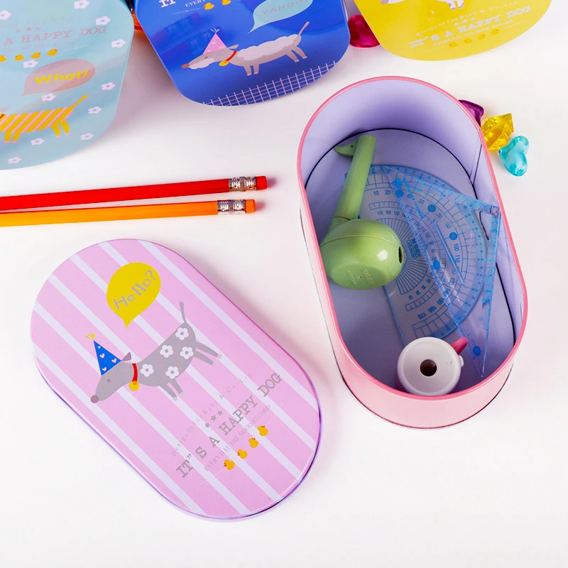 Caja de almacenamiento de dibujos animados bonita de hierro marca creativa  multifunción artículos de escritorio para el hogar caja de almacenamiento  de objetos pequeños regalos de cumpleaños para niñas|Cajas y recipientes de