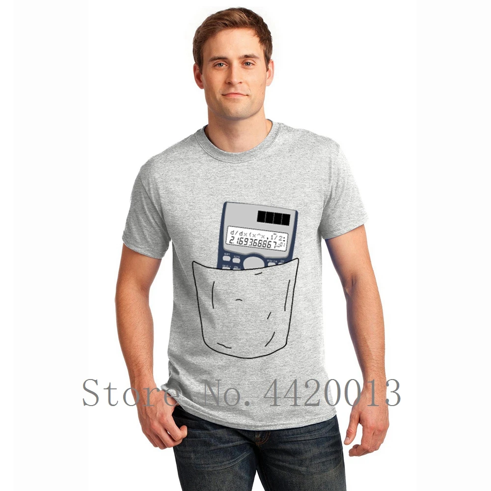 تصميم قصيرة الأكمام حجم S-3xl قميص آلة حاسبة للجيب زي هدية مريحة الربيع إلكتروني الهيب هوب t قميص للرجال