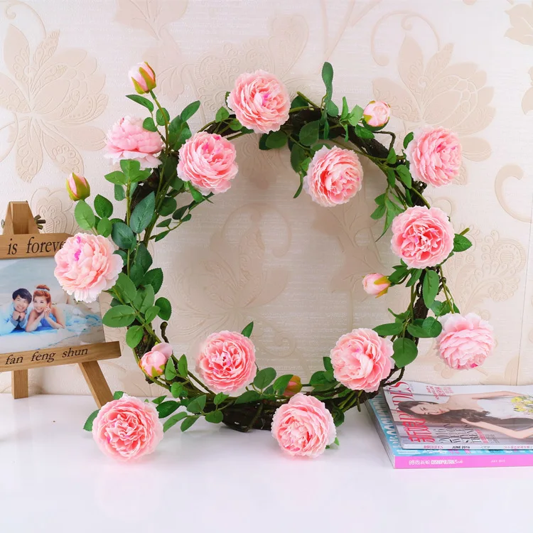 Flone Artificial Western Rose Flower 3 Head Simulation Rose Flower Bouquet Fake Flowers Branch Wedding Home Party Decor Art (20)