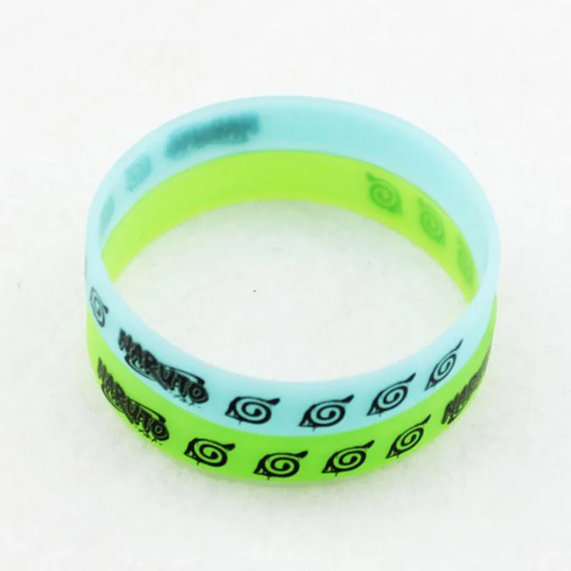 

5 pcs/lot New Anime Silicone Bracelet Cartoon Wristband cosplay costume accessories Glow in the Dark Toys