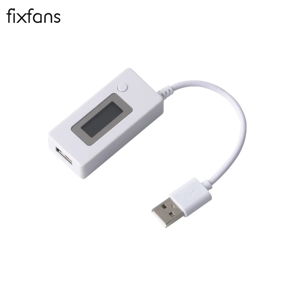 

FIXFANS LCD Display USB Doctor Current Voltage/Amps Power Meter Tester, Test Speed of Chargers, Cables, Capacity of Power Banks