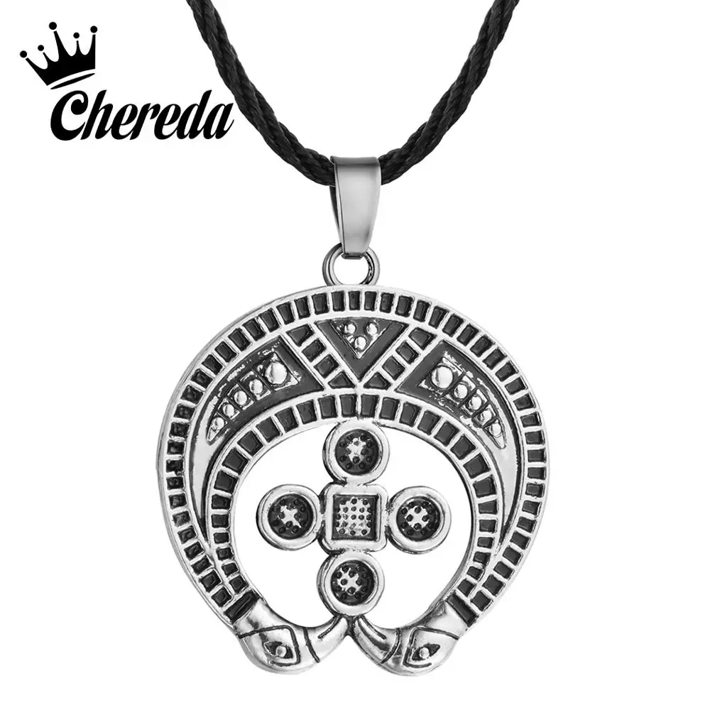 

Chereda Viking Norse Necklaces for Men Slavic Charm Lunnitsa Silver Jewelry Pagan Pendant Amulet Male Punk Jewelry