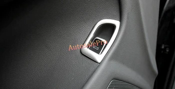 

Left hand drive steel Inner Console Rear Trunk Switch Button Handle Cover Trim For Audi A4 B8 2008 2009 2010 2011 2012 - 2015