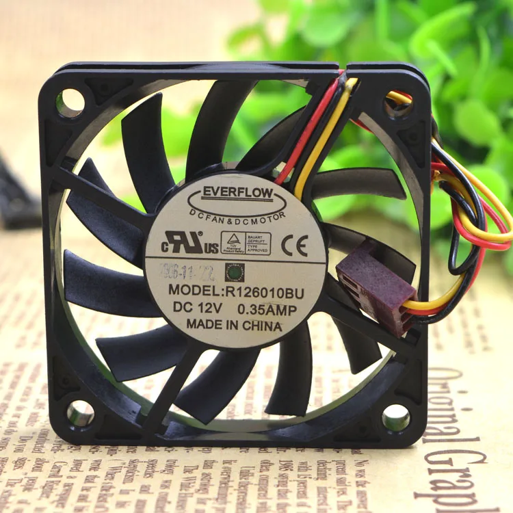 Новый оригинальный R126010BU 6010 6 см 12 в а вентилятор с двойным шариком и регулировкой