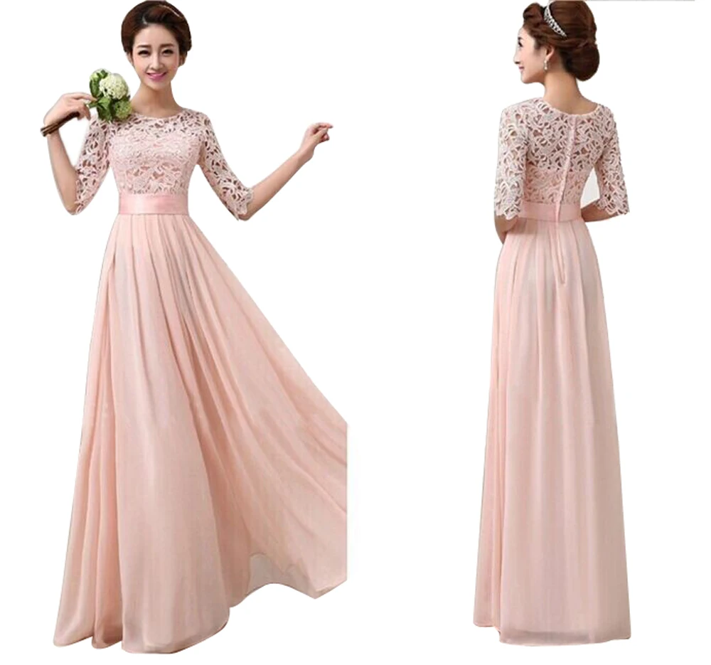 

Women's Lace Chiffon Dress summer Party prom beach wedding party sexy formal Fashion elegant #7