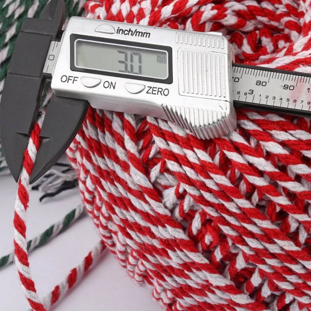 Шпагат строка 150 метров/roll 3 мм хлопок Шнуры Веревки для дома ручной работы Рождественский подарок упаковка поделок DIY