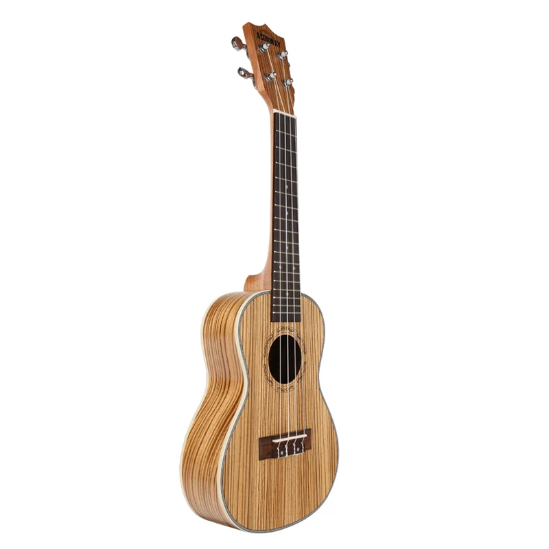 Acouway القيثارة حفل سوبرانو القيثارة 21 23 بوصة زيبرا اوكو أوكلل] مع ABS ملزم هاواي الغيتار آلة موسيقية وترية