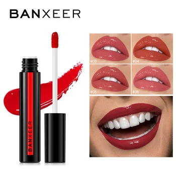 

BANXEER Lipgloss Moisturizing Smooth Liquid Lip Gloss Makeup Dazzle Color Watery Lipstick Lacquer No Matte Lip Makeup Cosmetic