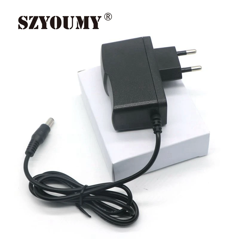 SZYOUMY AC to DC Power Adapter 100-240V Supply Charger adapter 5V 12V 9V 1A 2A 3A 0.5A US EU Plug 5.5mm x 2.1mm for CCTV LED Str