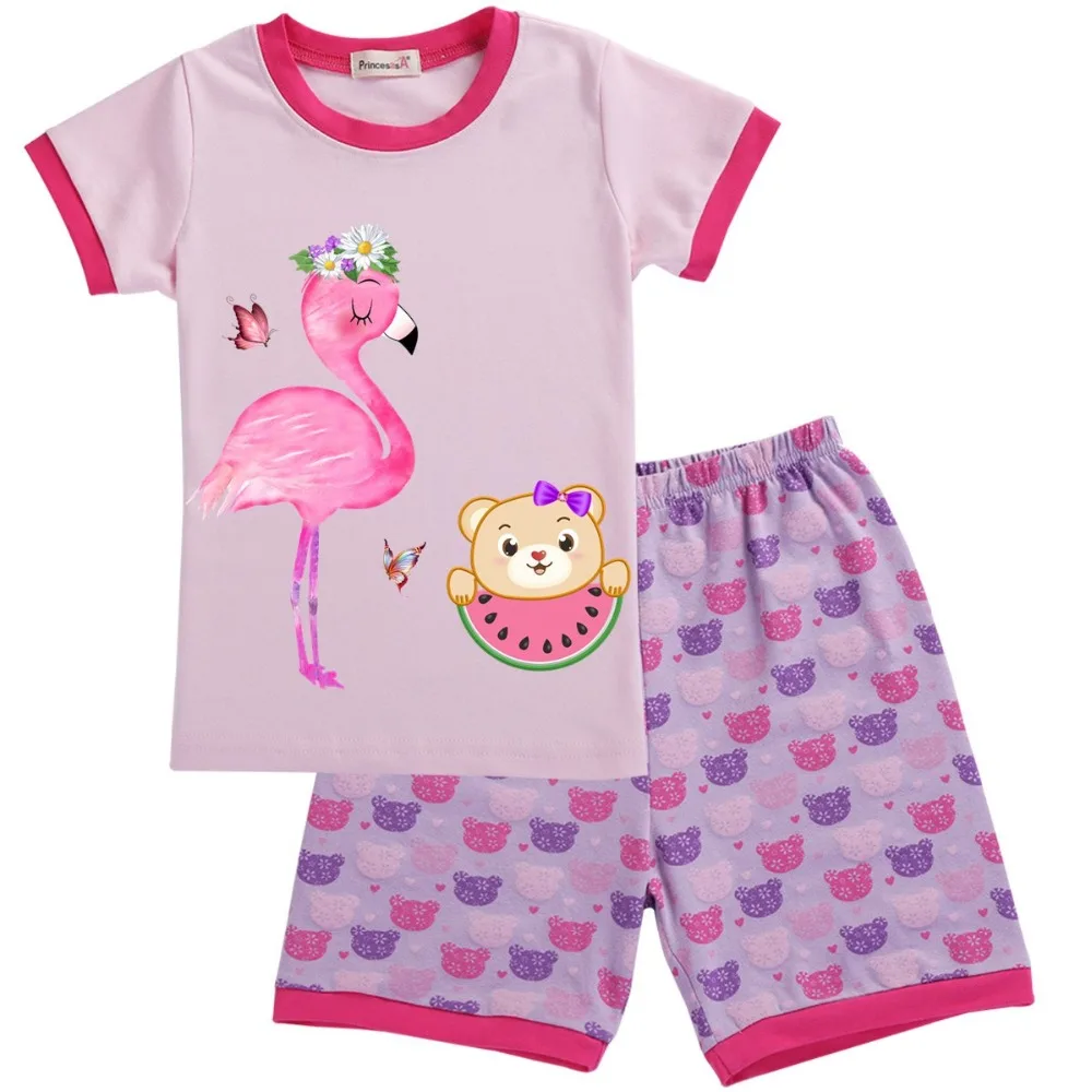 

Flamingo Summer Clothes 2019 Newborn Baby Boy Clothes Set Cotton Baby Girls Clothing Suit Shirt+Shorts Set Toddler Girl Outfits