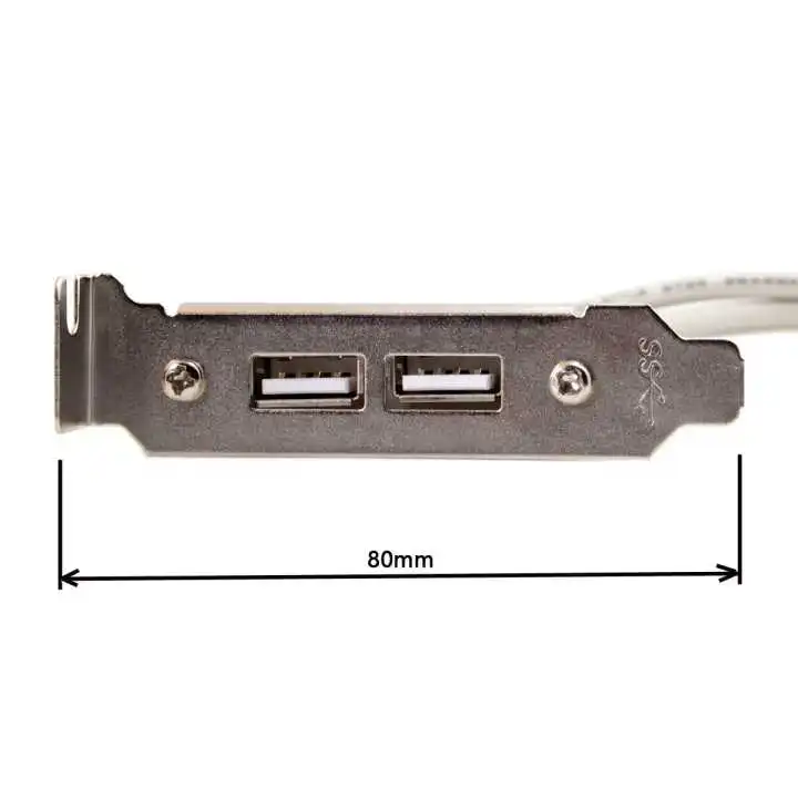 Низкопрофильная задняя панель USB 2 0 для материнской платы высота 8 см 9 контактный
