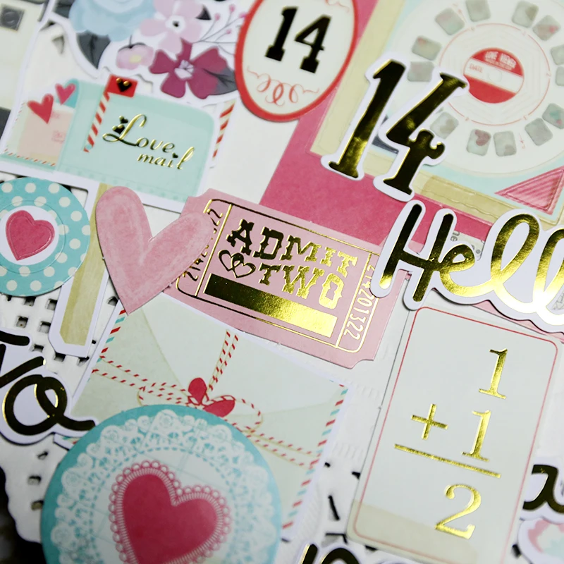 52 Pcs Love Die Cuts For Scrapbooking Happy Planner Card Making 