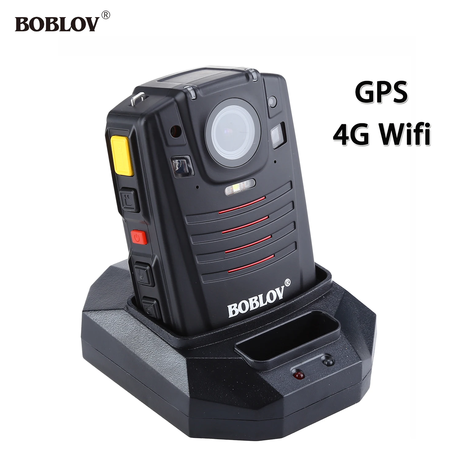 

BOBLOV HD66-07 Ambarella A12 Chip Night Vision IR Audio Video Recorder Camera 4G WIFI Body Worn Police Camera GPS HD Camcorder