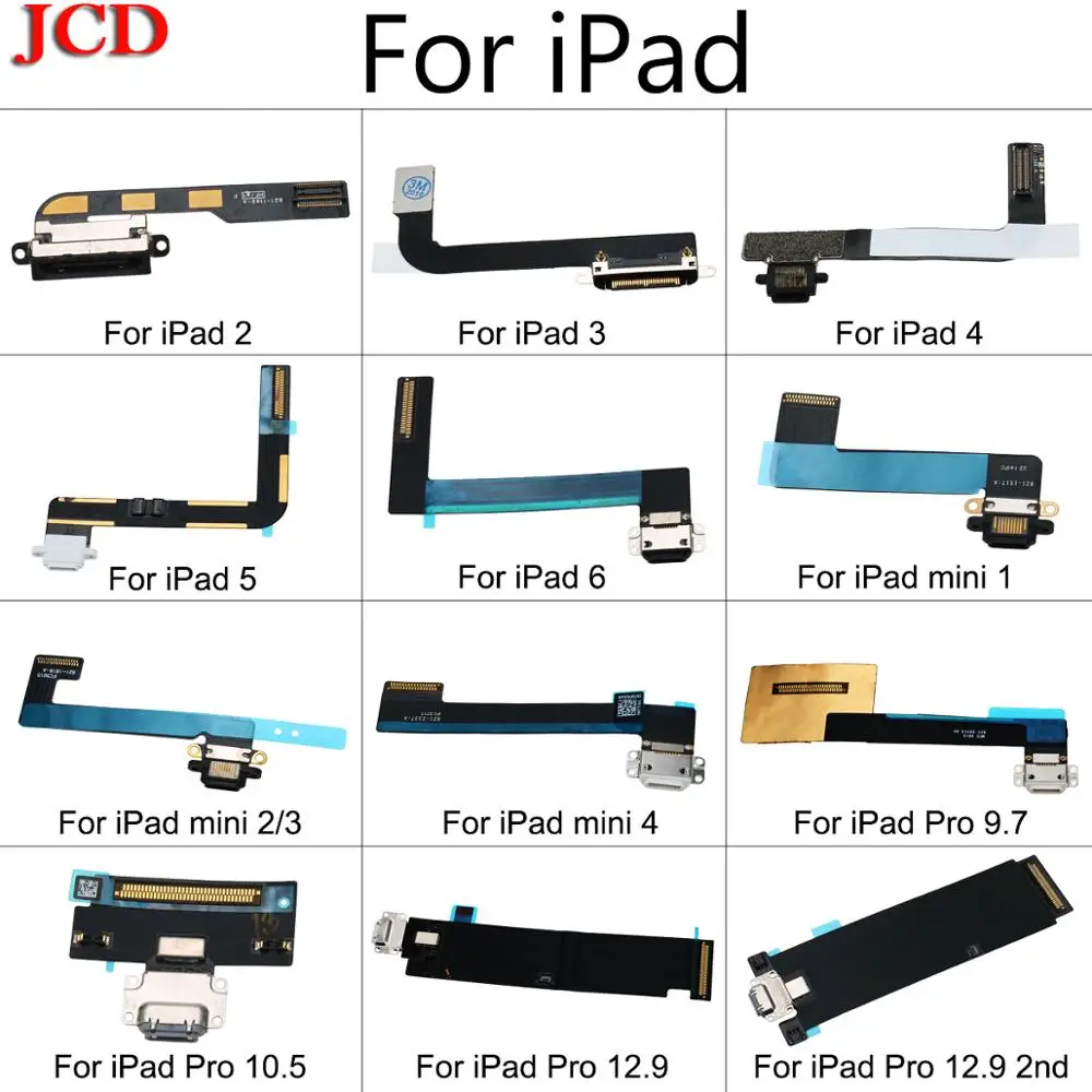 JCD зарядное устройство зарядный порт USB док-станция Разъем данных гибкий кабель лента для iPad 2/3/4 5 6 Air 2 Mini 1 2 3 4 Pro запасные части