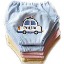 6 видов водонепроницаемых хлопковых тренировочных брюк для горшка, 4 слоя подгузников, детское нижнее белье, 24 шт./лот