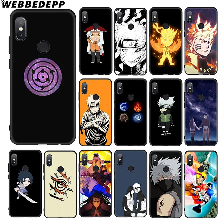 WEBBEDEPP Akatsuki logo Naruto Cool Soft Case for Xiaomi 9 8 SE 6 A1 A2 Lite MIA1 MIA2 MI8 MI6 MAX 3 POCOPHONE F1 Cover |