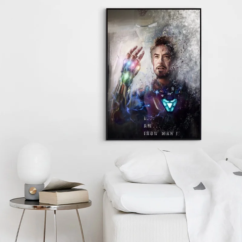 Billig Iron Man Avengers Endgame Thanos Unendlichkeit Gauntlet Film Poster Home Decor Wand Dekor Wand Kunst Cnavas Druck (Keine Rahmen)