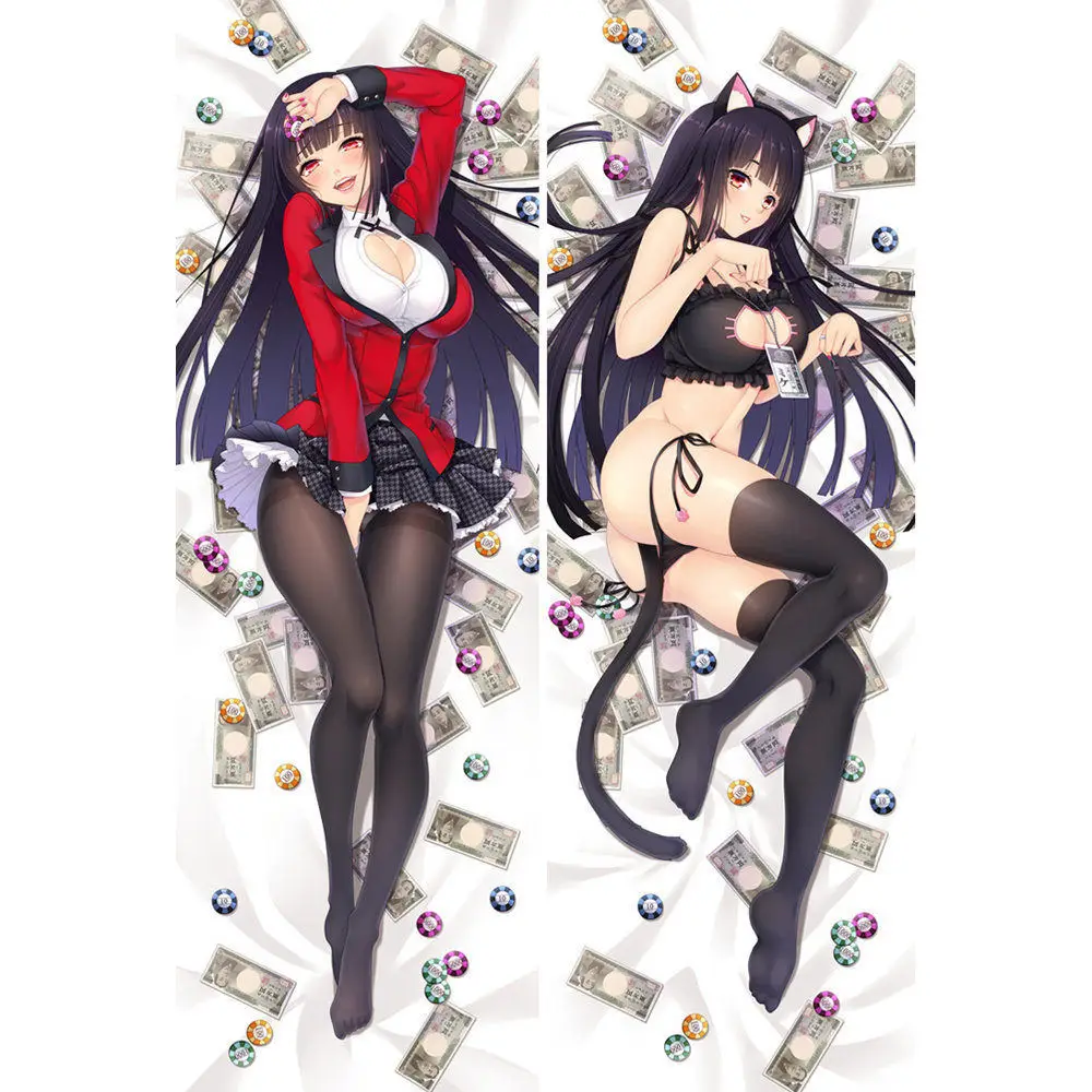 Дакимакура с аниме Kakegurui-компульсивное Gamb сексуальные девушки 150x50 см подушка