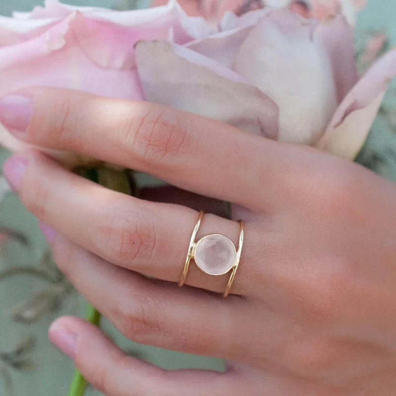 

Hot Sell Imitation Shell Rings For Female Romantic Jewelry Valentine's Gift 2019
