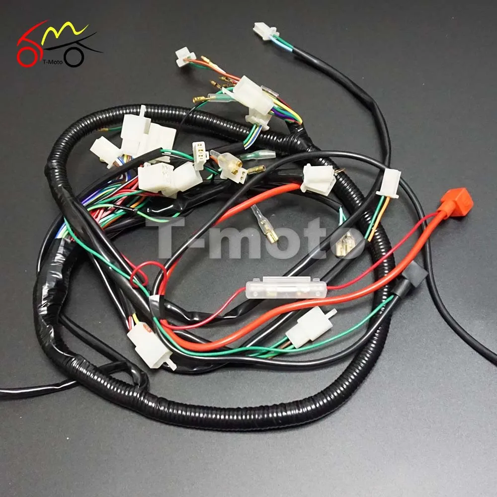 Full Wiring Harness Loom Ignition Coil CDI For 150cc 200cc 250cc 300cc Zongshen Lifan ATV Quad Buggy Electric Start AC Engine-in Motorbike Ingition from ...