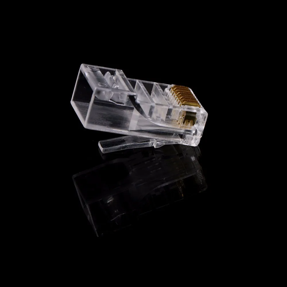Cat6 RJ45 разъем 8Pin модульный кабель Ethernet позолоченный головка Cat 6 обжимной RJ 45