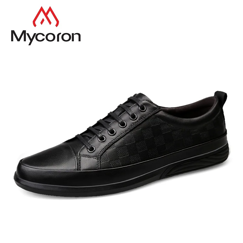 

MYCORON 2018 New Men Casual Shoes Handmade Fashion Breathable Brand Male Shoes Men Flats Shoes Brand Designer Zapatos Hombre
