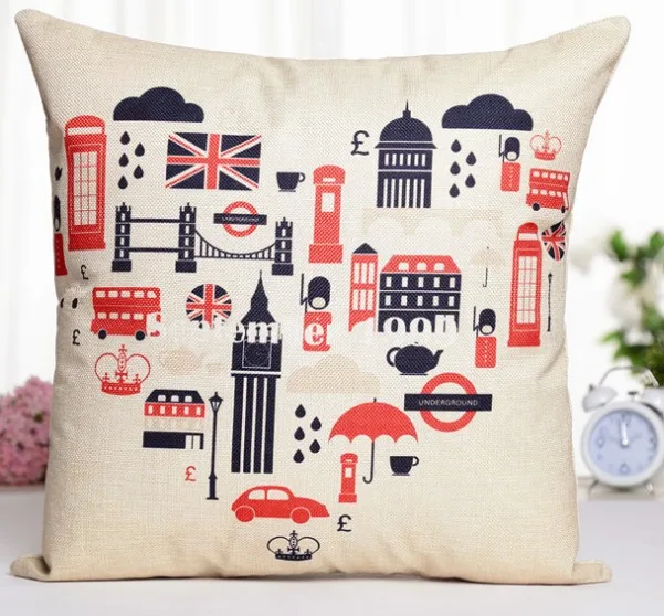 18x18 дюймов Высокое качество белье Coussin couvrir UK/флaг сшa yзкиe солдата сердце невидимых застежек-молний(наволочка для подушки кровать постельные принадлежности диван стул B44