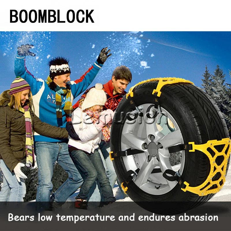 Estera antideslizante de plástico para neumáticos de cadenas de nieve