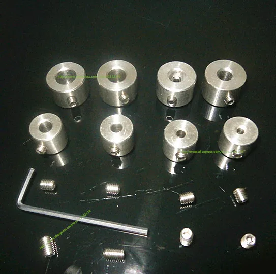 Drill Bit Stop Collars 17 Piece Set Stainless steel woodworking drill