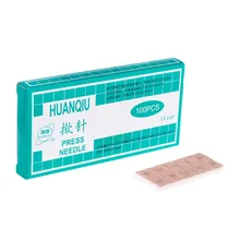 Zlowr 100 шт. акупунктурные ушные иглы одноразовые прижимные иглы 0,22x1,5 мм для кожи