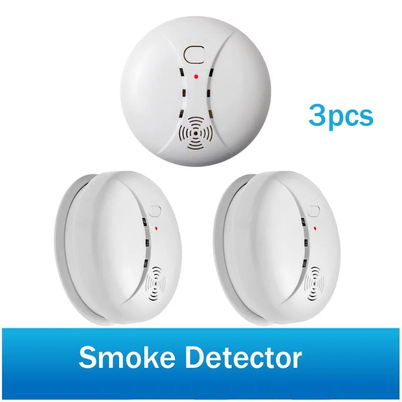 

Wireless Smoke Detector Fire Protection Leakage Detector Sensor 433MHz Portable Alarm Sensors For Home Security Alarm System