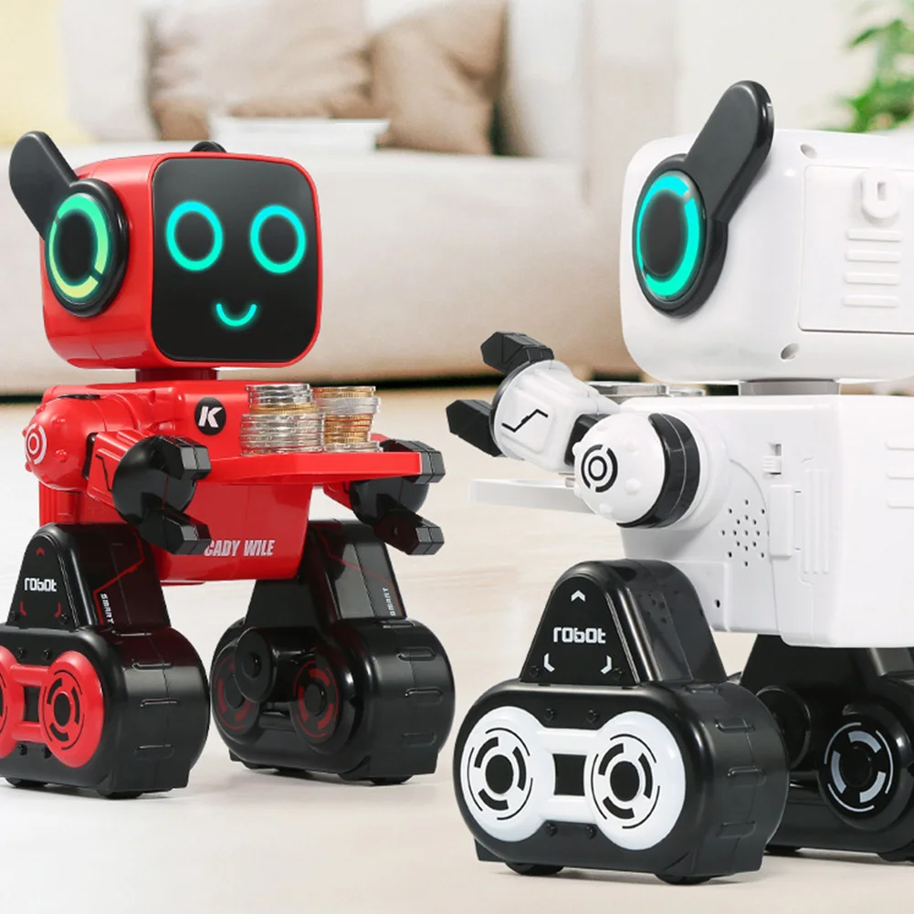 Intelligent Robot Remote Control RC Robot Advisor Coin Bank Electric RC Toy Gift For Children Voice Activated Interactive Child