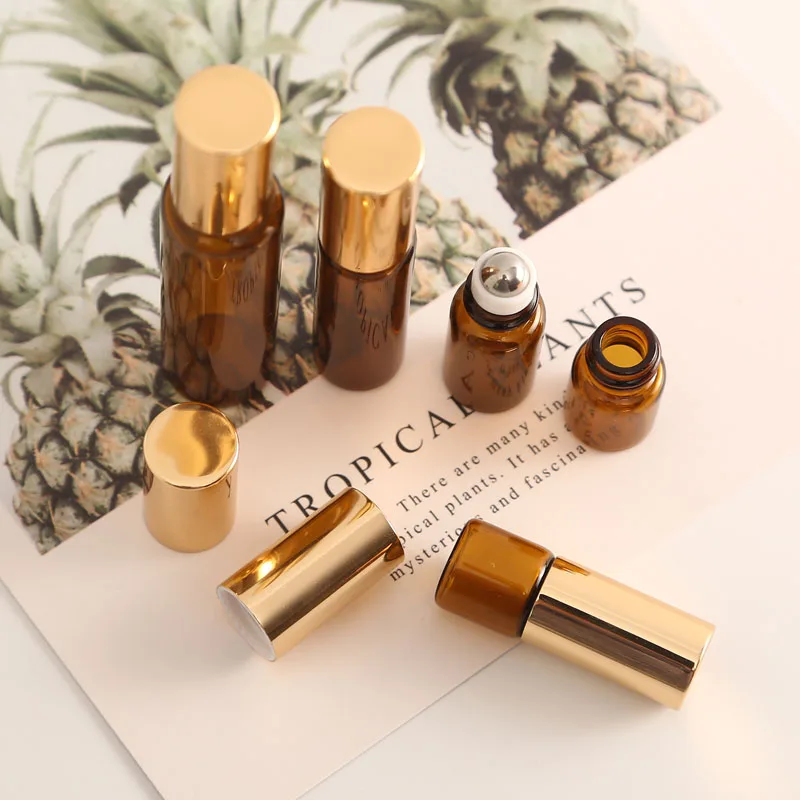 1ML 2ML 3ML 5ML 10ML Amber Roll On Roller Bottle 6pcs for Essential Oils Refillable Perfume Bottle Deodorant Containers,perfume refill bottle,perfume bottle,refillable perfume bottle,cosmetic bottle,refillable bottle,refillable empty bottle,cosmetic dispenser bottle,refillable cosmetic bottle,refillable bottle set,cosmetic bottle set