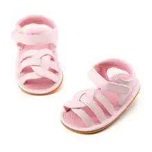 Gril обувь Детская обувь мягкая подошва; обувь для младенцев для начинающего ходить ребенка модной подошве крест шаг; мягкие, удобные сандали AP24