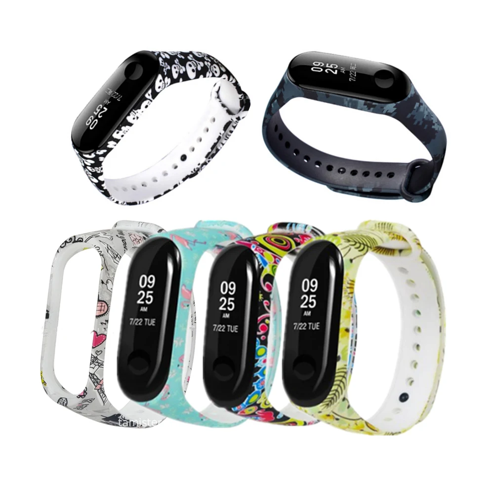 Камуфляжный ремешок FIFATA для Xiaomi Mi Band 4/3 наручных часов аксессуары умных браслета