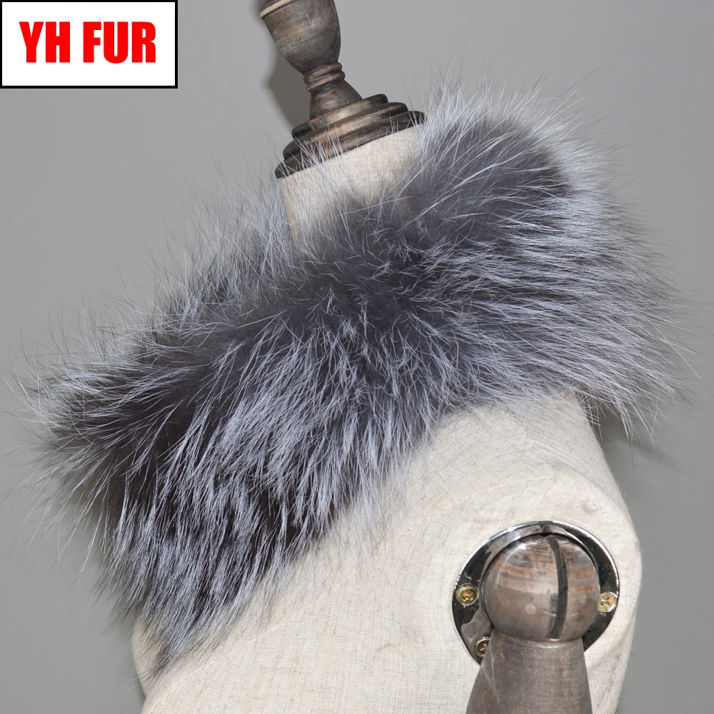 

2019 Real Fox Fur Scarf Women Natural Fox Fur Ring Scarves Winter Knitted Genuine Fox Fur Neckerchief Luxury Warm Fox Fur Scarfs