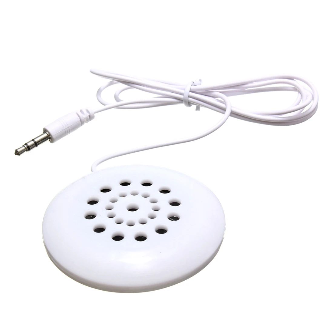 

White 3.5mm Mini Pillow Speaker For MP3 MP4 Player iPhone iPod Touch CD Radio