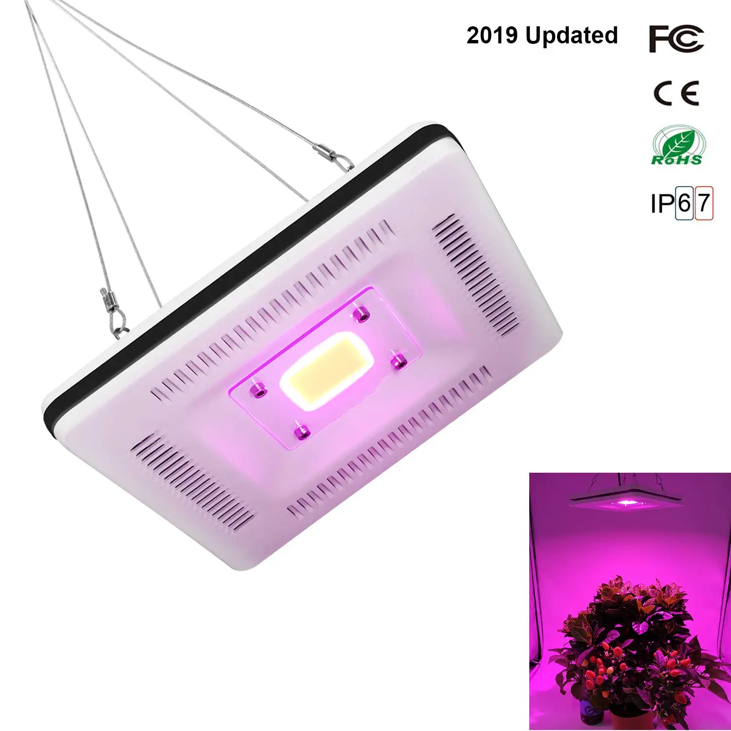 

Mising LED grow light 150W Full Spectrum for Indoor Greenhouse grow tent plants grow led light Veg Bloom mode 110V/220V