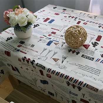 

Free Shipping Korean Cartoon Small Tower Tablecloth House/Party/Dinner Table Decor Refrigerator Linen Cotton Dust Cover