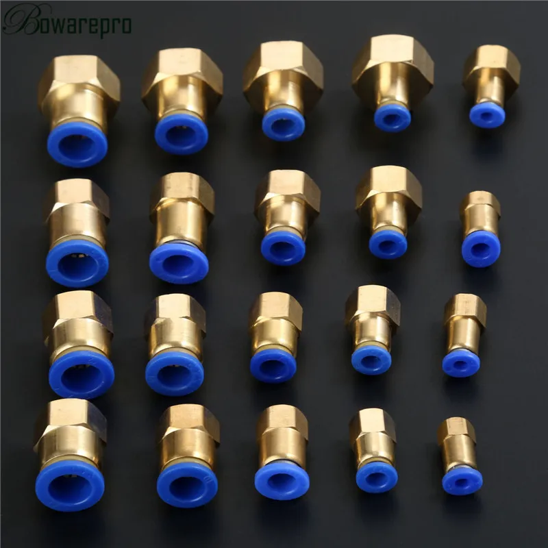 Прямые пневматические гнездовые соединители bowarepro 1/8 'Ƈ/4'' 3/8 'Ƈ/2''