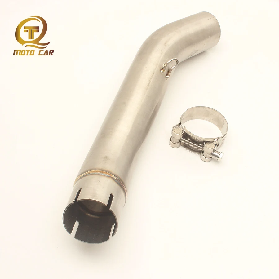 

Motorcycle Exhaust Adapter Slip on Link Pipe Stainless Steel Connector Mid Tube for Escape Moto Benelli 300GS BJ300 GS Exhaust
