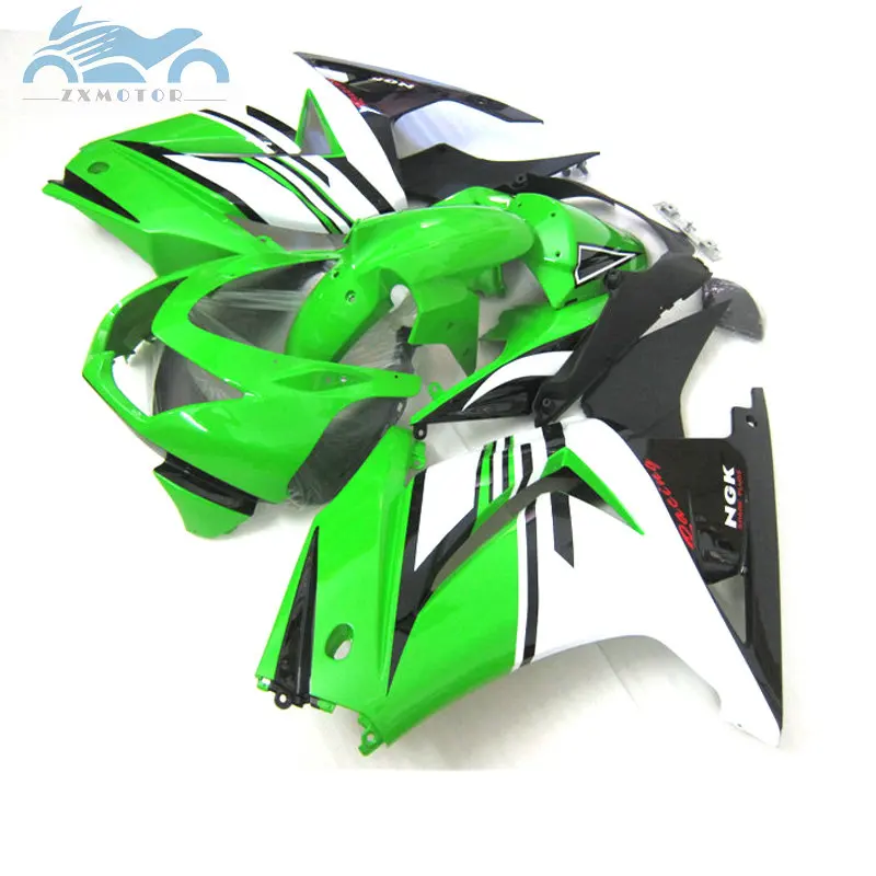 fitinject комплект обтекателей для Kawasaki Ninja 250R 2008- ZX250R спортивные дорожные Мотоциклы Обтекатели EX250 08-14 зеленые части