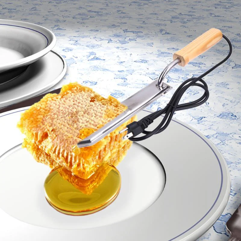Электрический Нож для меда, оборудование для пчеловодства, нож для быстрой резки, скребок, Инструмент для извлечения, EU/AU/US, скребок из нержавеющей стали