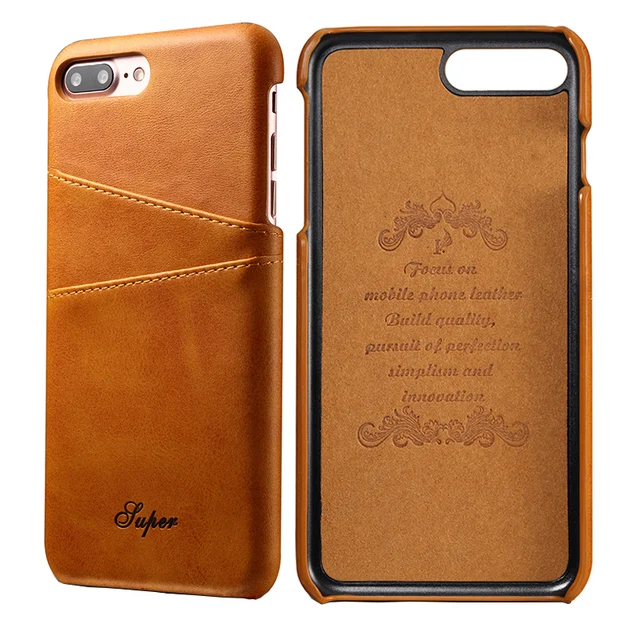 Luxury PU Leather Wallet Case For iPhone 8 Plus Credit