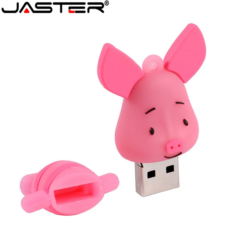USB накопитель JASTER супер милый флеш с изображением Льва Ослика тигра свиньи 32 ГБ 16