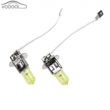 2 шт., H3, 12 В, 55 Вт, кварцевый желтый галогенный ксеноновый светильник, лампа, автомобильная фара, головной светильник, Аксессуары для автомобилей