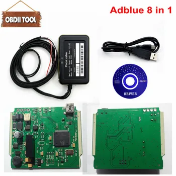 

5pcs/Lot CN Free Shipping 2017 New Adblue 8 in 1 Emulation OBD2 Scanner AdBlue For 8 Type Trucks with High Quality